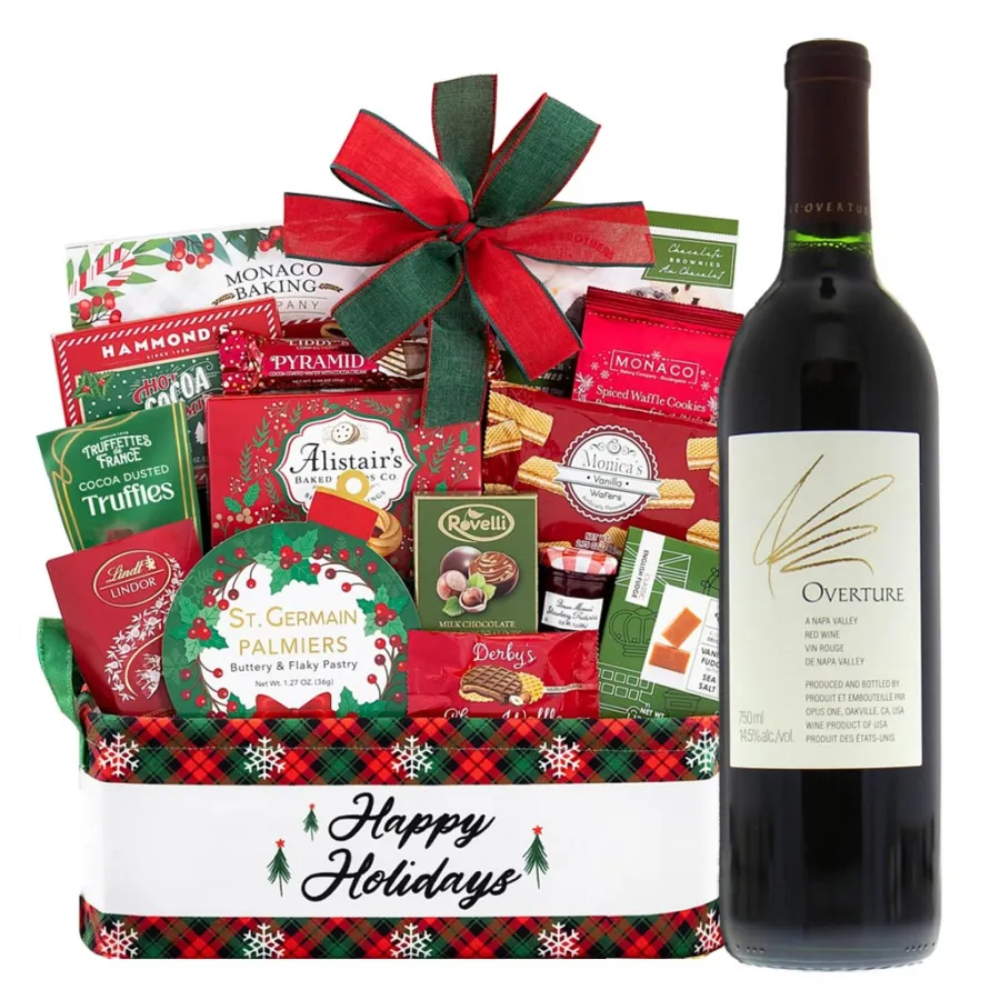 Holiday Season's special Opus One Overture Red Wine Gift Basket